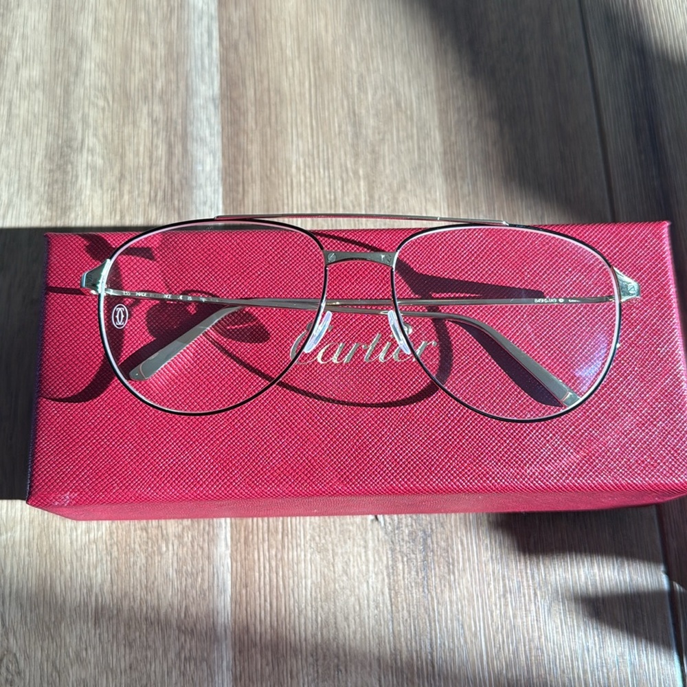 Cartier Gold Aviator Glasses